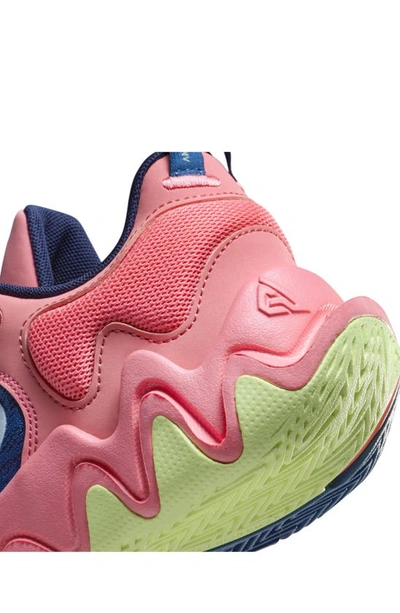 Shop Nike Kids' Giannis Immortality 2 Basketball Sneaker In Pink / Blue/ Dark Blue