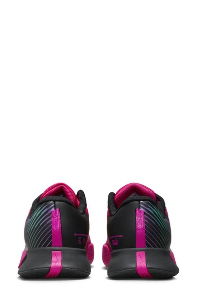 Shop Nike Court Air Zoom Vapor Pro Tennis Shoe In Fire Berry/ Black/ Gold