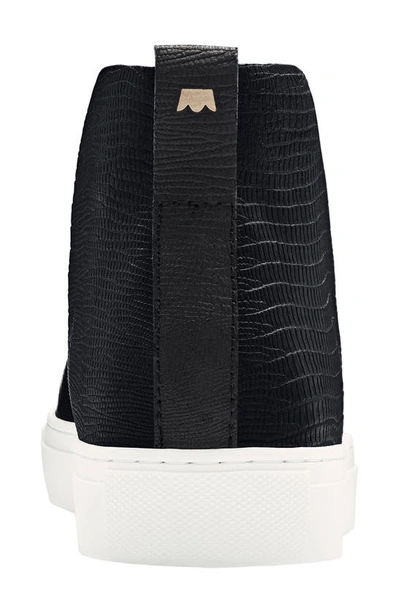 Shop Birdies Falcon Water Resistant Sneaker Bootie In Black Leather