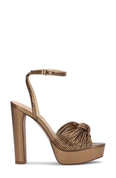 Shop Jessica Simpson Immie Platform Sandal In Bronze