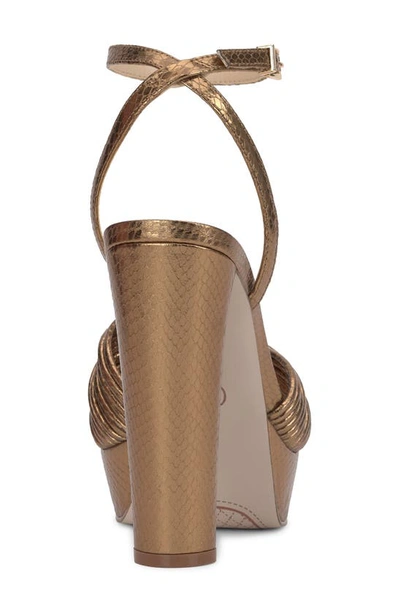 Shop Jessica Simpson Immie Platform Sandal In Bronze