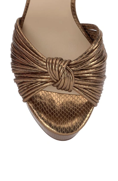 Shop Jessica Simpson Immie Platform Sandal In Bronze