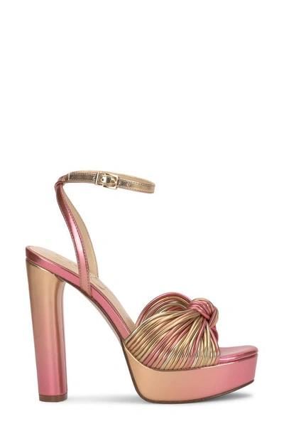 Shop Jessica Simpson Immie Platform Sandal In Soft Pink/ Gold