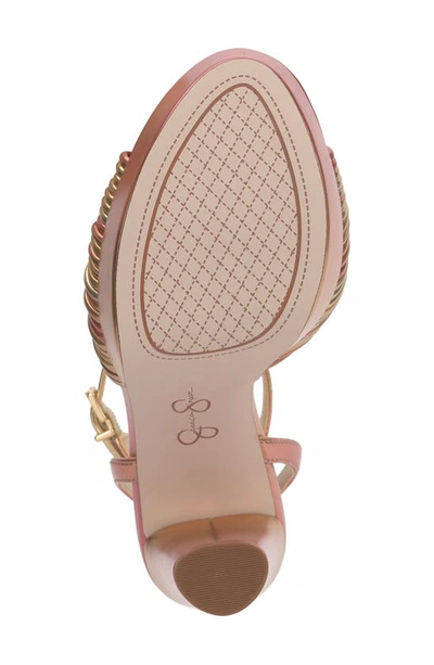 Shop Jessica Simpson Immie Platform Sandal In Soft Pink/ Gold