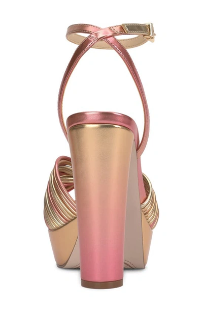 Jessica Simpson Immie Platform Sandal In Soft Pink/ Gold