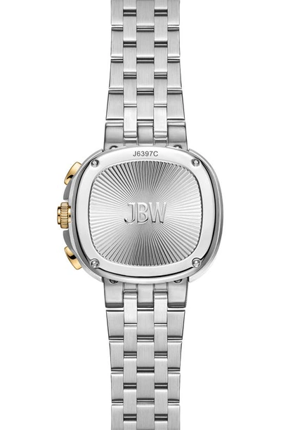 Shop Jbw Coast Lab-created Diamond Bracelet Watch, 23mm In Two-tone
