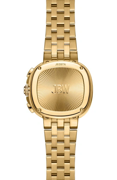 Shop Jbw Coast Lab-created Diamond Bracelet Watch, 23mm In 18k Gold