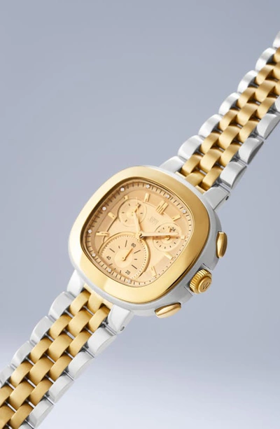 Jbw Coast Lab-created Diamond Bracelet Chronograph Watch, 38mm In Two-tone