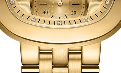 Shop Jbw Coast Lab-created Diamond Bracelet Watch, 23mm In 18k Gold