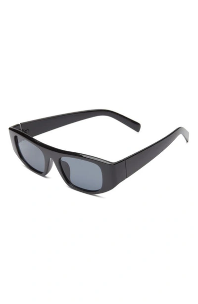 Shop Bp. Chunky Rectangular Sunglasses In Black