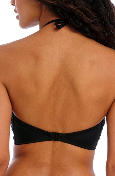 Freya Jewel Cove Underwire Bikini Top In Plain Black