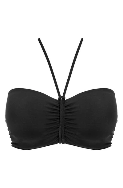 Freya Jewel Cove Underwire Bikini Top In Plain Black