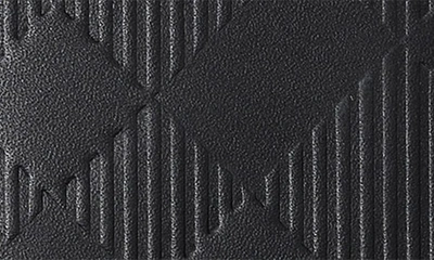 Burberry Bateman Check Embossed Leather Bifold Wallet In Black