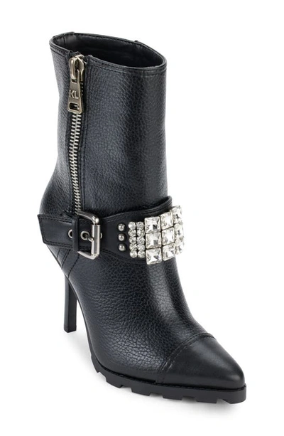 Shop Karl Lagerfeld Mable Bootie In Black