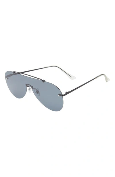 Shop Bp. Rimless Aviator Sunglasses In Black