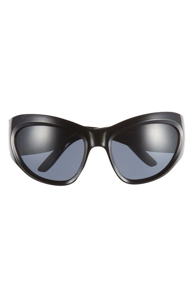Shop Bp. Chunky Shield Sunglasses In Black