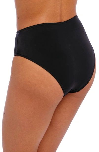 Shop Freya Jewel Cove High Waist Bikini Bottoms In Plain Black