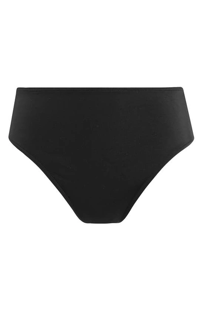 Shop Freya Jewel Cove High Waist Bikini Bottoms In Plain Black