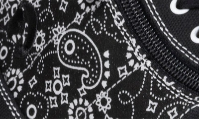Shop Billy Footwear Kids' Classic Lace High Paisley High Top Sneaker In Black Paisley