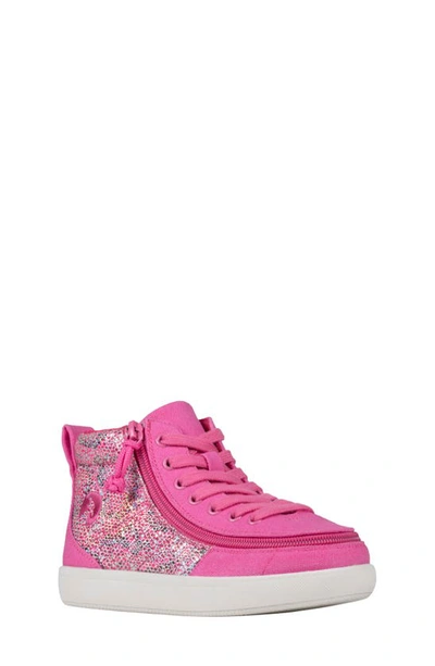 Shop Billy Footwear Kids' Classic Dr High Ii Sneaker In Fuchsia Snake