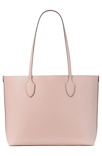 Shop Kate Spade Large Bleecker Leather Tote In Pink Dune