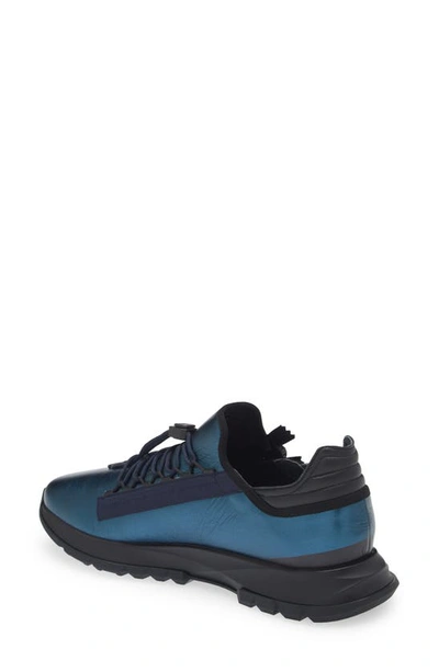 Shop Givenchy Spectre Zip Sneaker In Blue/ Silvery
