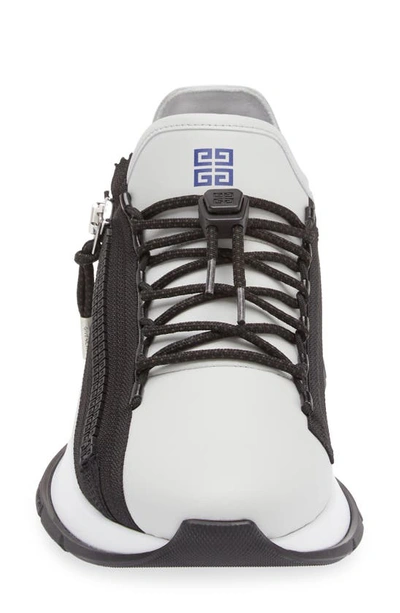 Shop Givenchy Spectre Zip Sneaker In Grey/ Blue