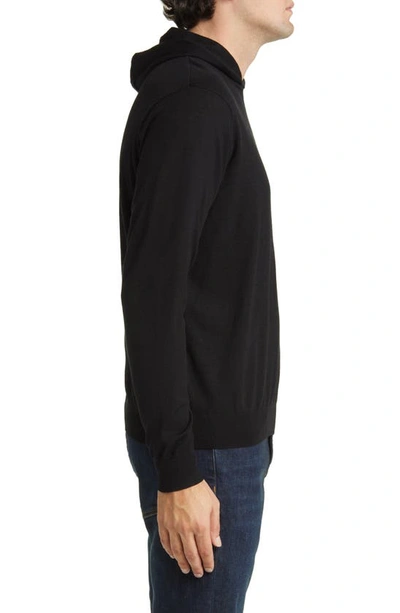 Shop Peter Millar Crown Crafted Excursionist Flex Hoodie In Black