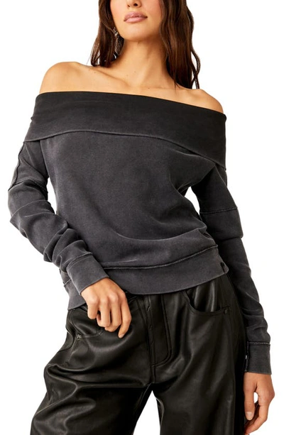 Shop Free People Not The Same Off The Shoulder Top In Black