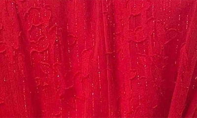Shop Julia Jordan Tie Waist Long Sleeve Dress In Red