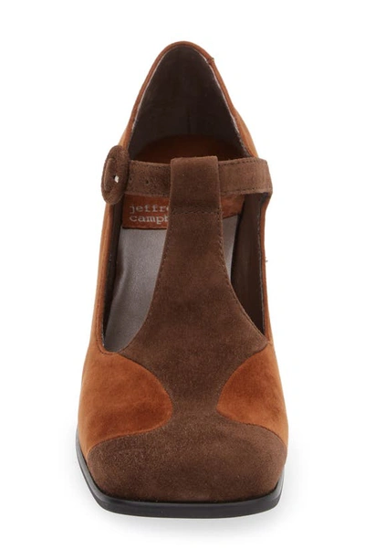 Shop Jeffrey Campbell Lava-like Pump In Tan Brown Suede