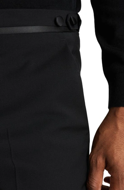 Shop Reiss Poker Slim Fit Wool Blend Pants In Black