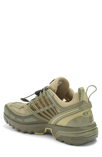 Shop Salomon Acs Pro Trail Sneaker In Gray Green/ Dlicgr/ Olvnig