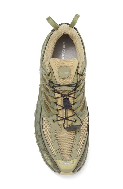 Shop Salomon Acs Pro Trail Sneaker In Gray Green/ Dlicgr/ Olvnig