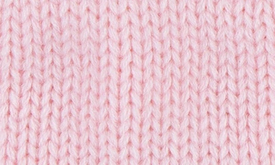 Nike Cable Knit Beanie & Booties Set In Pink Foam