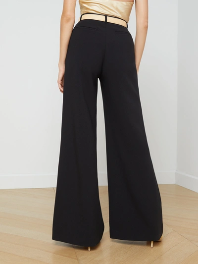 Shop L Agence Livvy Straight-leg Trouser In Black