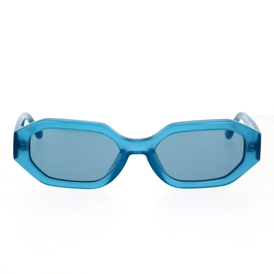 Shop Attico The  Sunglasses In Azure