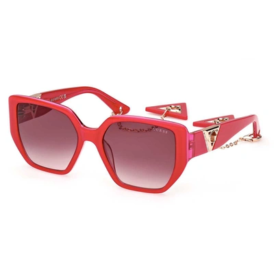 Shop Guess Sunglasses In Pink