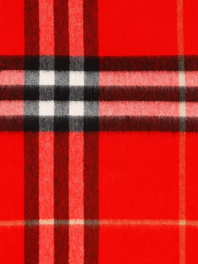Shop Burberry Scarves In Red