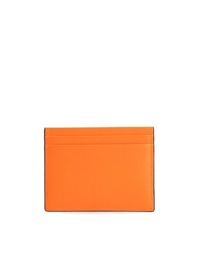 Shop Christian Louboutin Wallets In Fluo Orange