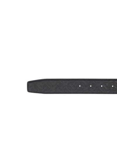 Shop Ferragamo Salvatore  Belts In Black Denim