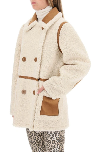 Shop Stand Studio Chole Faux Shearling Jacket In White