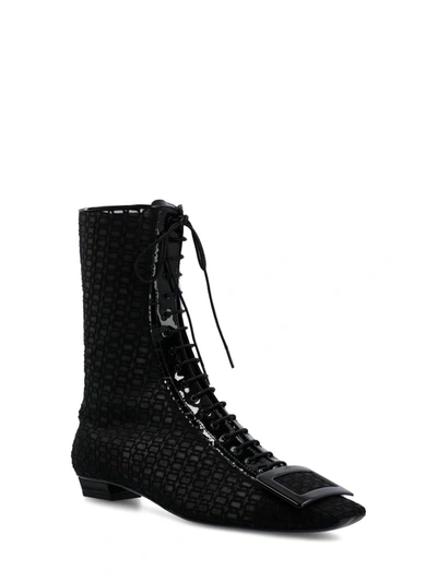 Shop Roger Vivier Boots In Black