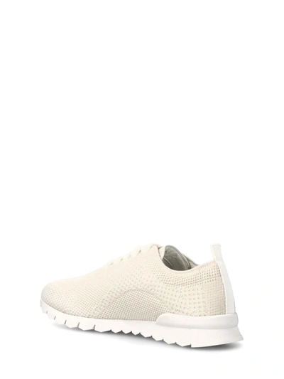 Shop Kiton Sneakers In Cream White