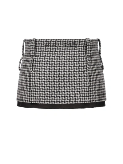 Shop Miu Miu Skirts In Gray