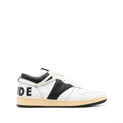 Shop Rhude Sneakers In White/black