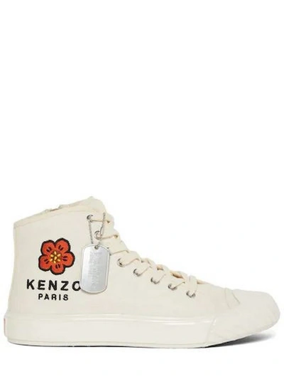 Shop Kenzo Sneakers In Cream