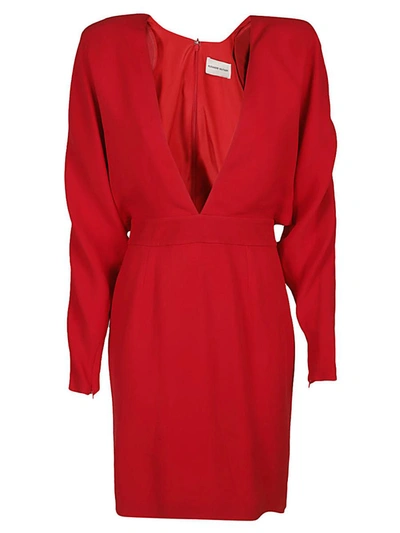 Shop Alexandre Vauthier Mini Dress In Red