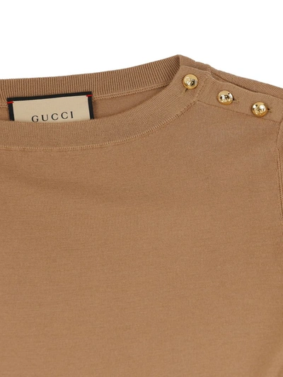 Shop Gucci Top In Brown
