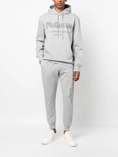 Shop Alexander Mcqueen Trousers In Grey